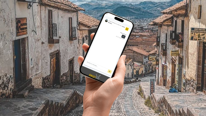 Usuario chateando en Qasiy